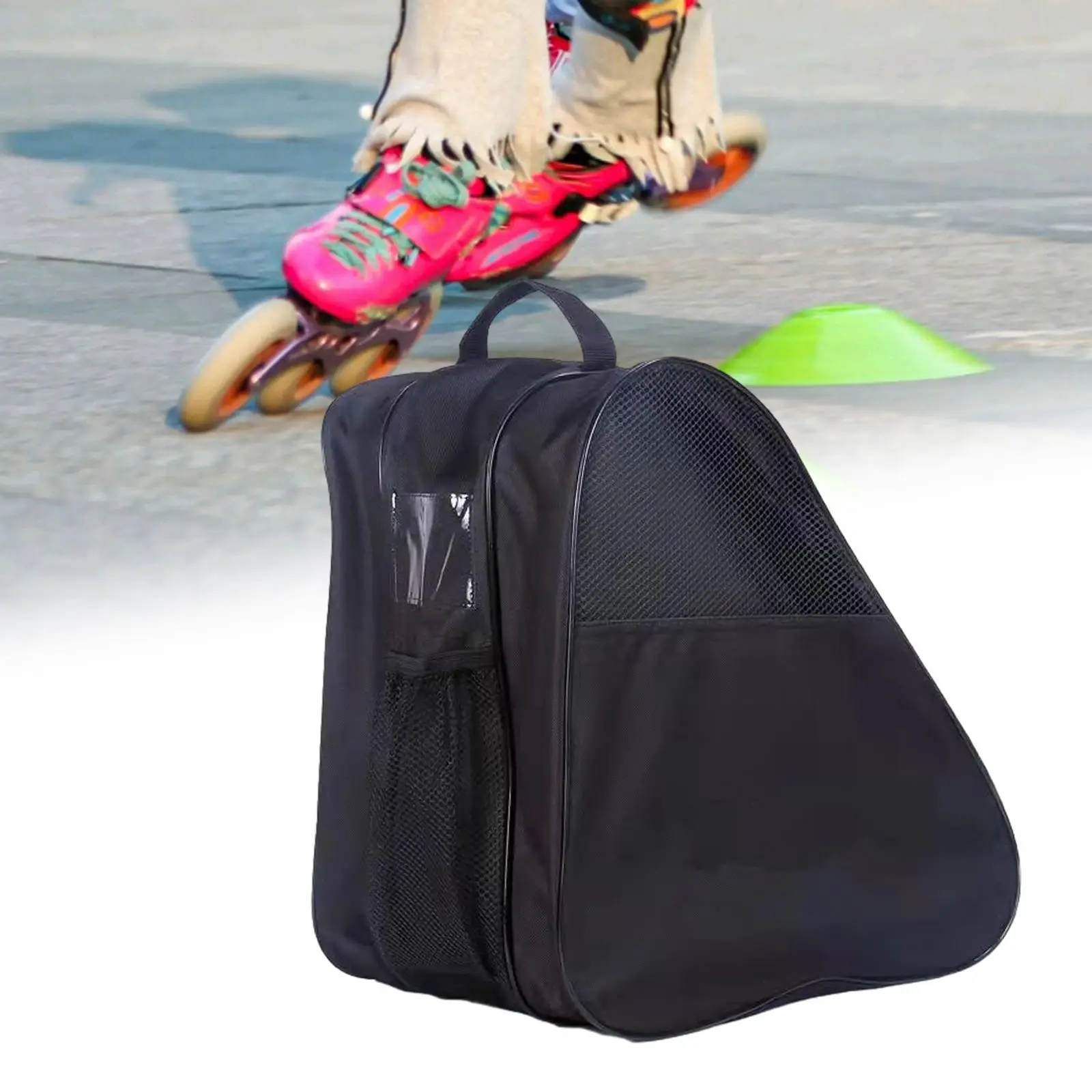 Roller Skate Bag with Adjustable Shoulder Strap and Handle Skate Carry Bag