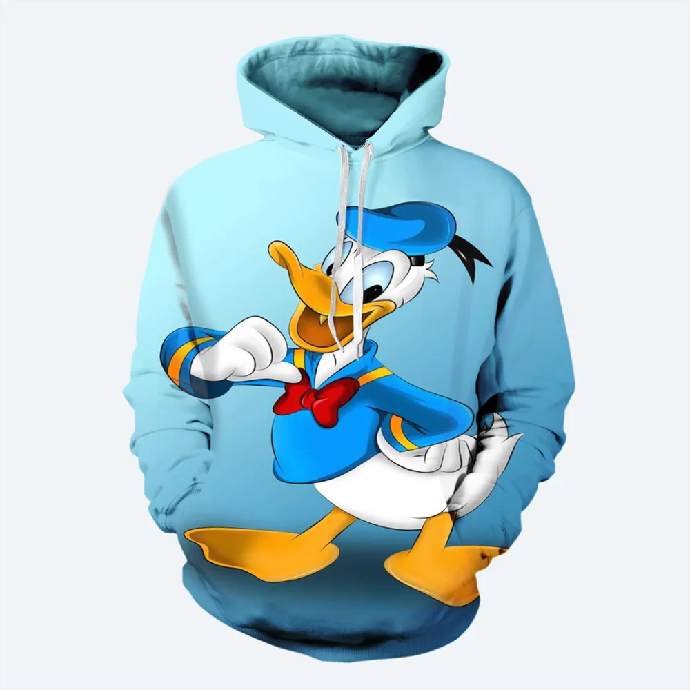 thumbnail image 1 of Sudadera con capucha para hombre con estampado 3D de dibujos animados de Disney para otoño e invierno, sudadera con estampado de pato Donald, estilo casual de moda clásica, sudadera con capucha para h, 1 of 4