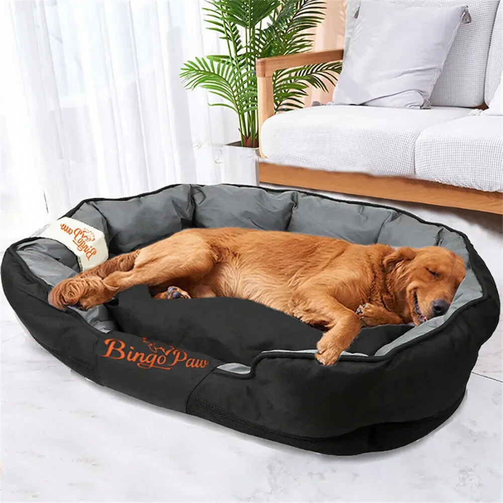 L XL XXL Dog Bed for All Season Pet Calming Sleeping Mat Sofa Pet Kennel Cushion with Removable Cushion Oxford Cover 2