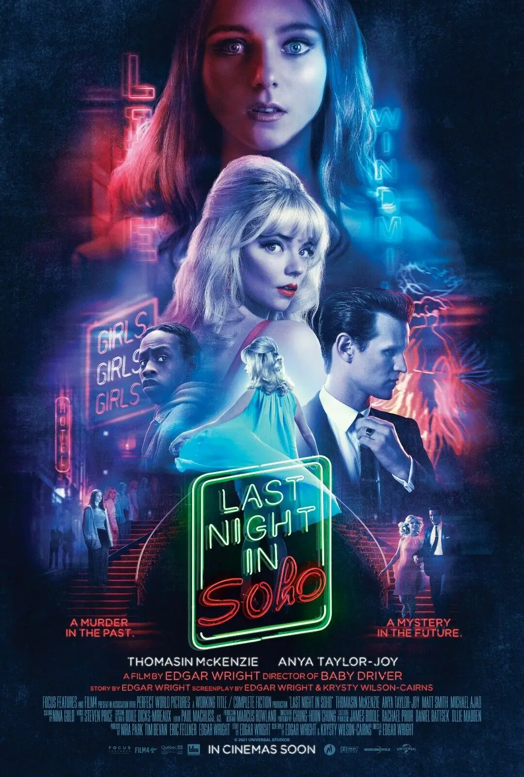 

Last Night In Soho Movie Art Film Print Silk Poster Home Wall Decor