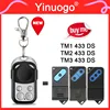 For TM1 433 DS / TM2 433 DS / TM3 433 DS 433MHz Fixed Code Garage Door Remote Control Gate Opener Handheld Transmitter 1