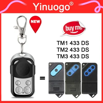 For TM1 433 DS / TM2 433 DS / TM3 433 DS 433MHz Fixed Code Garage Door Remote Control Gate Opener Handheld Transmitter 1