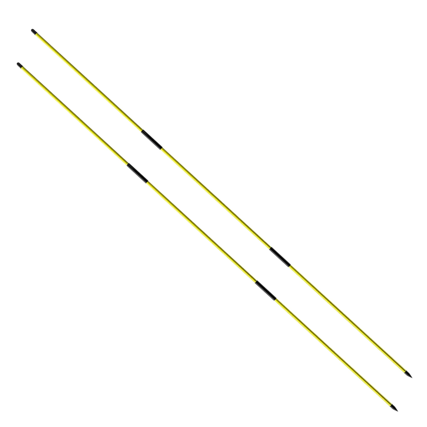 

Golf Alignment Sticks Training Aid 2 Pack3-Section 48 inch Golf Swing Trainers Foldable Practice Rods Aiming Sticks