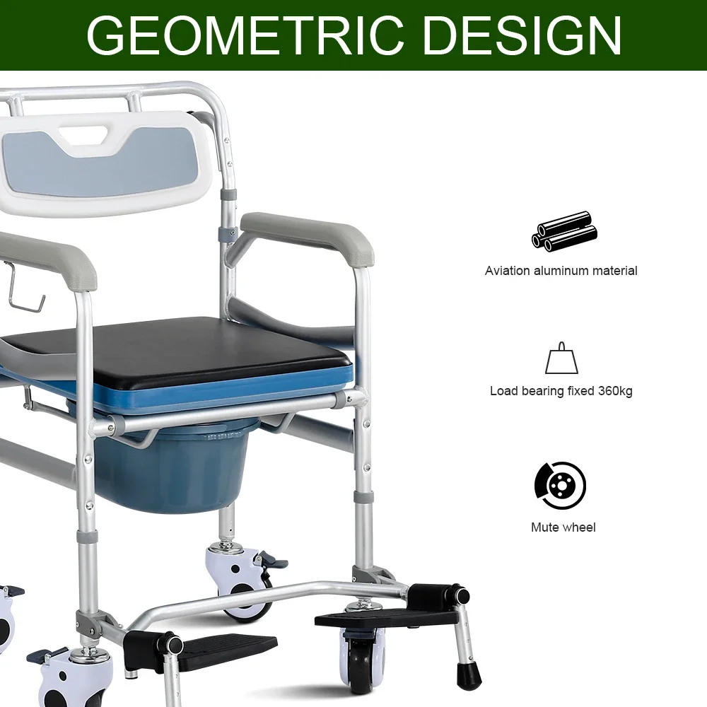 Toilet chair bath chair     three-in-one functional home medical equipment 6