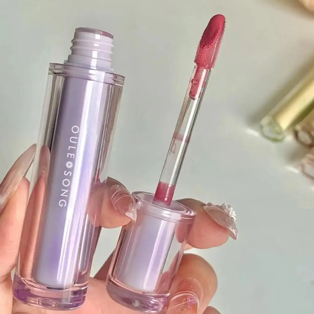 Frozen Tea Mirror Lip Gloss Non-fading High Color Gloss Long-lasting Moisturizing Waterproof Mirror Lip Gloss Cosmetics