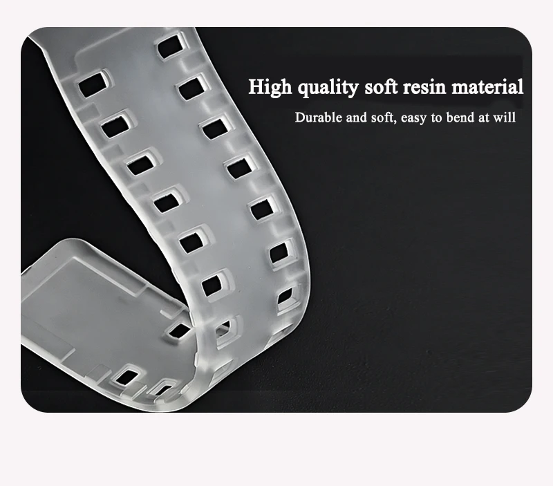 Sport Waterproof Matte TPU Resin Strap Case for Men’s Watch Band with Tools