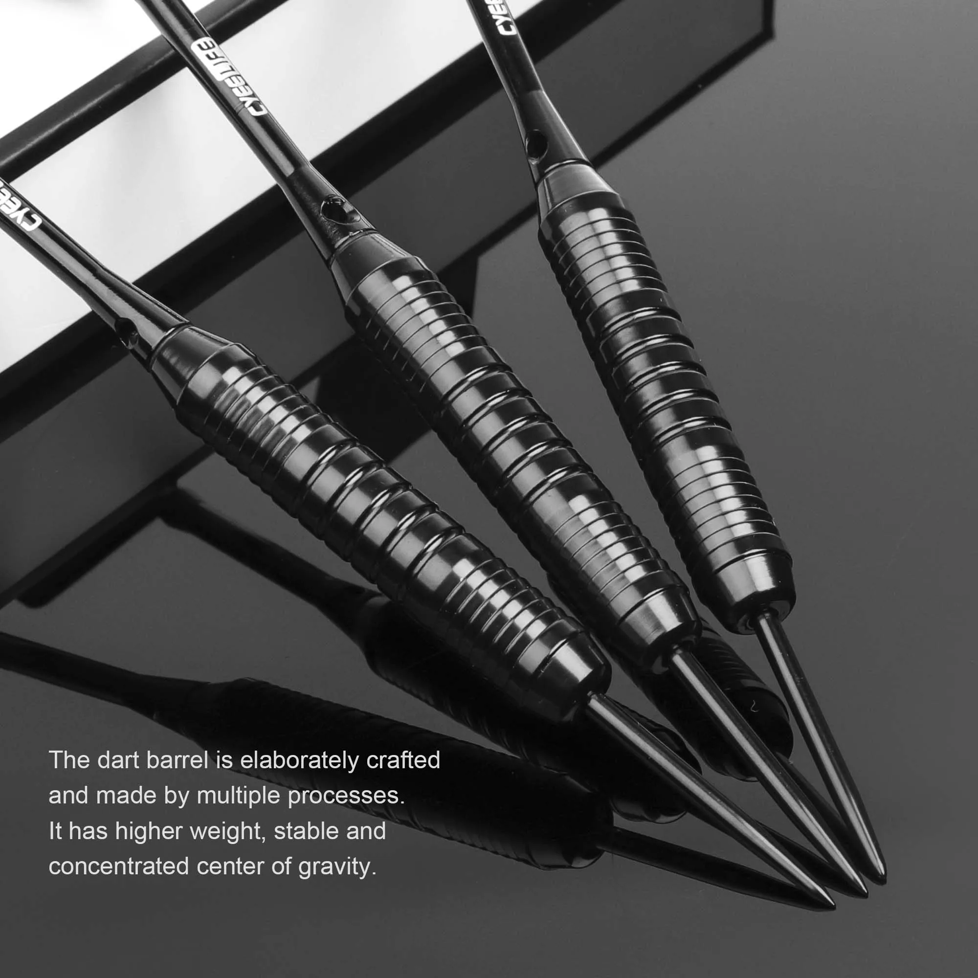 CyeeLife 3pcs Steel Tip Flying Darts – 24g Professional Set 3