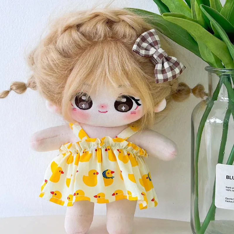 20cm Kawaii IDol Doll Cute No Attribute Girls Baby Soft Stuffed Star Dolls Anime Cartoon Collection Gifts for Kids Girls Fans одеяло лебяжий пух soft collection р 110х140