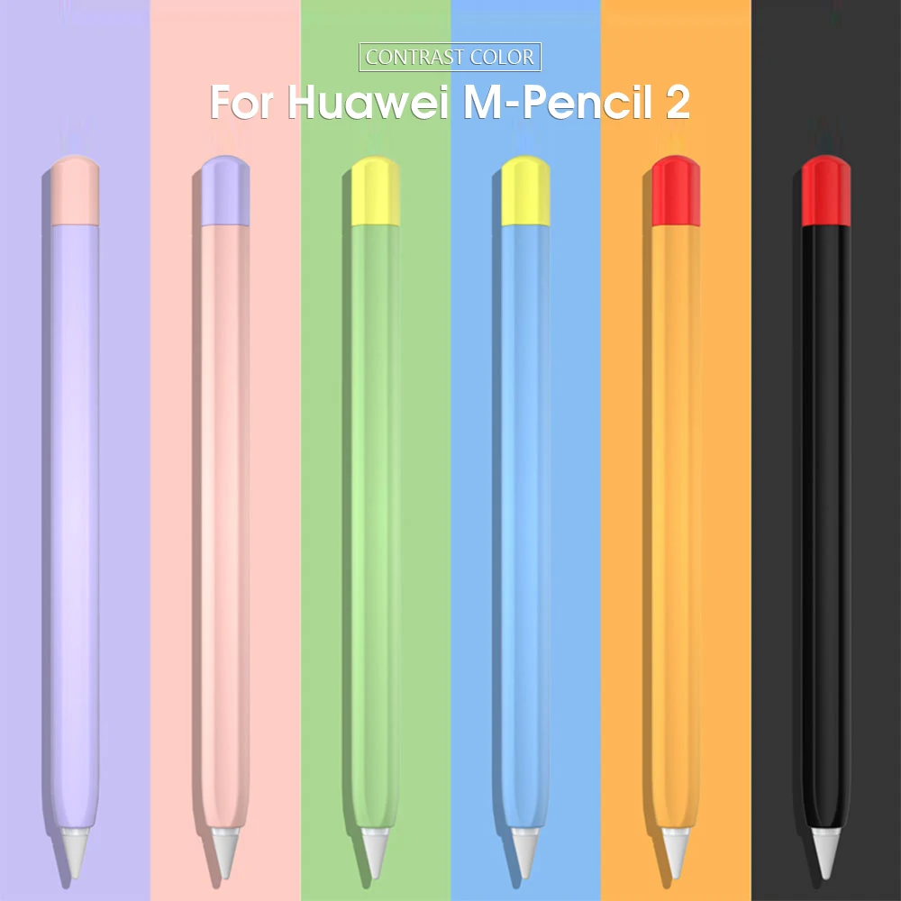 Liquid Silicone Pen Case For Huawei M Pencil 2 Protective Cover For Huawei Matepad Pro Tablet Touch Pen Stylus Protective Pouch t21b cute carrot leaf shell silicone protective sleeve pouch case cover skin nib cover for apple pencil 1st 2nd touch pen