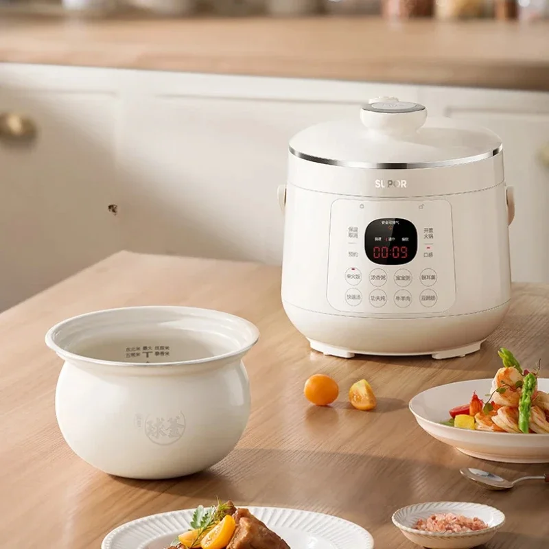 DK130: Compact Electric Pressure Cooker, 13 Person Automatic HighPressure Rice Pot, MultiPurpose Smart Cooker for Small 6
