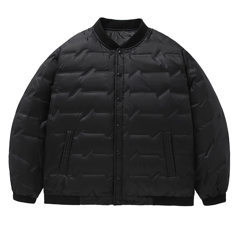 High Quality Men's Winter Jacket Lightweight Fashionable Solid Color Slim Fit Jacket Casual Collar Men's White Goose Down Jacket