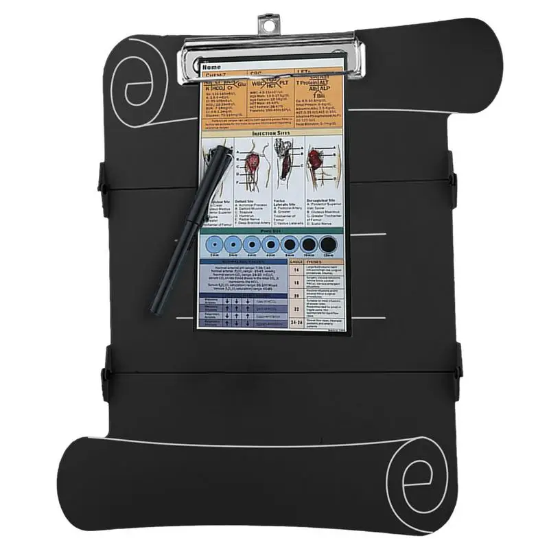 

Clipboard For Nurses Metal Foldable Clip Board Triple Fold Clipboard School Student Supplies For Clinical Nurses Doctors With