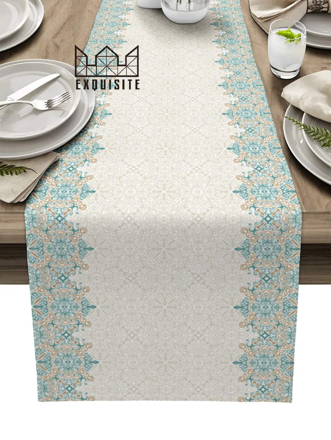 

Bohemia Retro Pattern Ethnic Wedding Decorations Coffee Table Decor Tablecloth Table Kitchen Decorative Table Runner