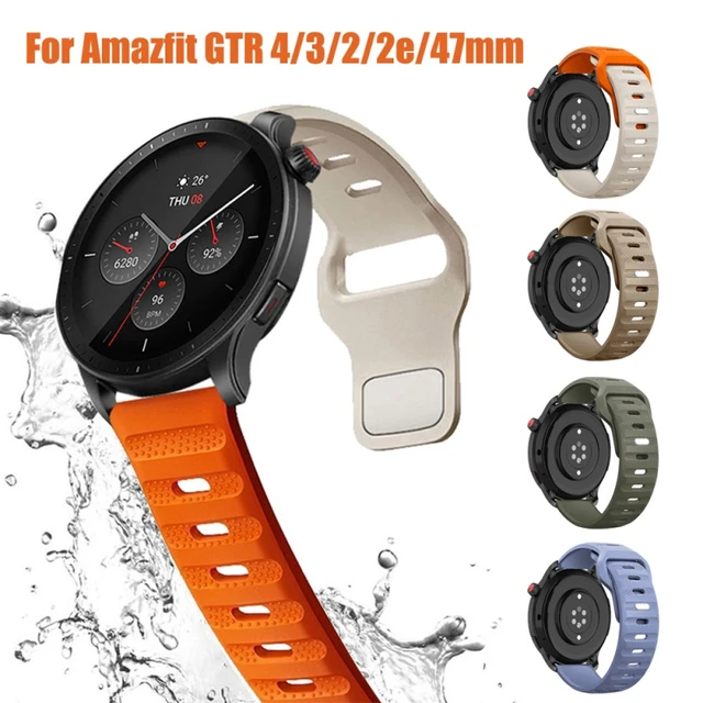 22MM Sport Strap for Amazfit GTR 4/GTR 3 Pro/GTR 3/GTR 2/GTR 2e, for  Ticwatch Pro 3, for Huawei GT 2 Replacement Wristbands Silicone Bands  Adjustable