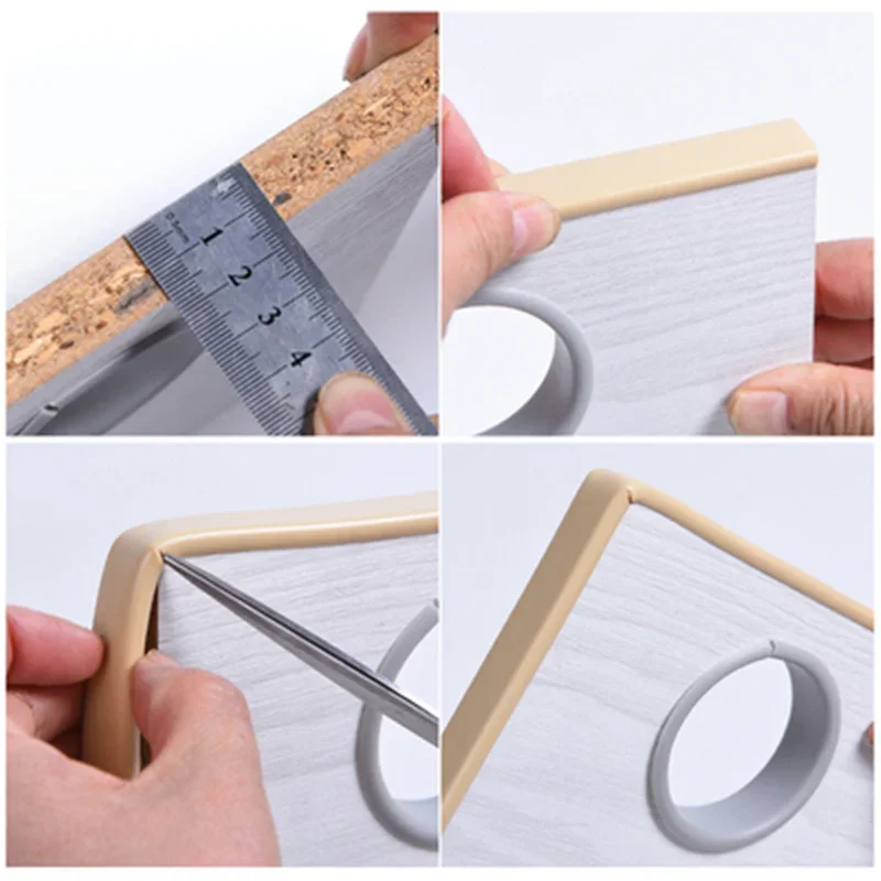 2-Meter U-Profile Edge Banding Veneer Edging for Wood Furniture - Soft PVC in Multiple Colors