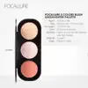 Wholesale FOCALLURE Pigment Blush Peach Palette Makeup Mineral Nourishing Cheek Tint Face Contour Blusher Powder Cream Cosmetics 5