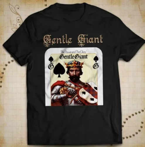 La Maglietta Da Uomo Power And Glory Taglia Regolare Cotone Gentle Giant Maniche Lunghe O Corte