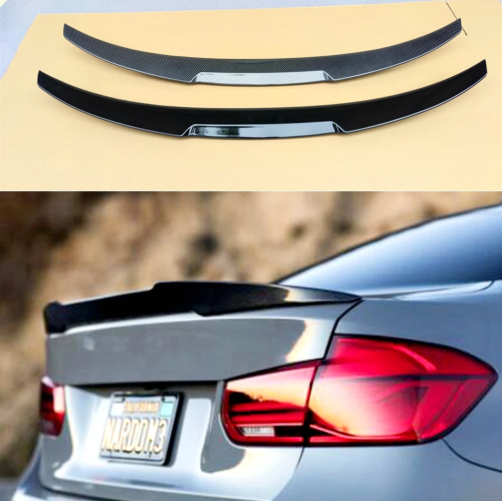 Car rear wing spoiler For BMW F30 3 Series F80 F35 2012-2015 ABS Tail Trunk Wing Decoration M4 Style Rear Lip Spoiler