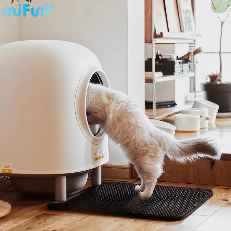 

MiFuny Automatic Cat Litter Box Self Cleaning Smart Cat Toilet App Control Deodorization Splash Proof Safety Induction Cat Box