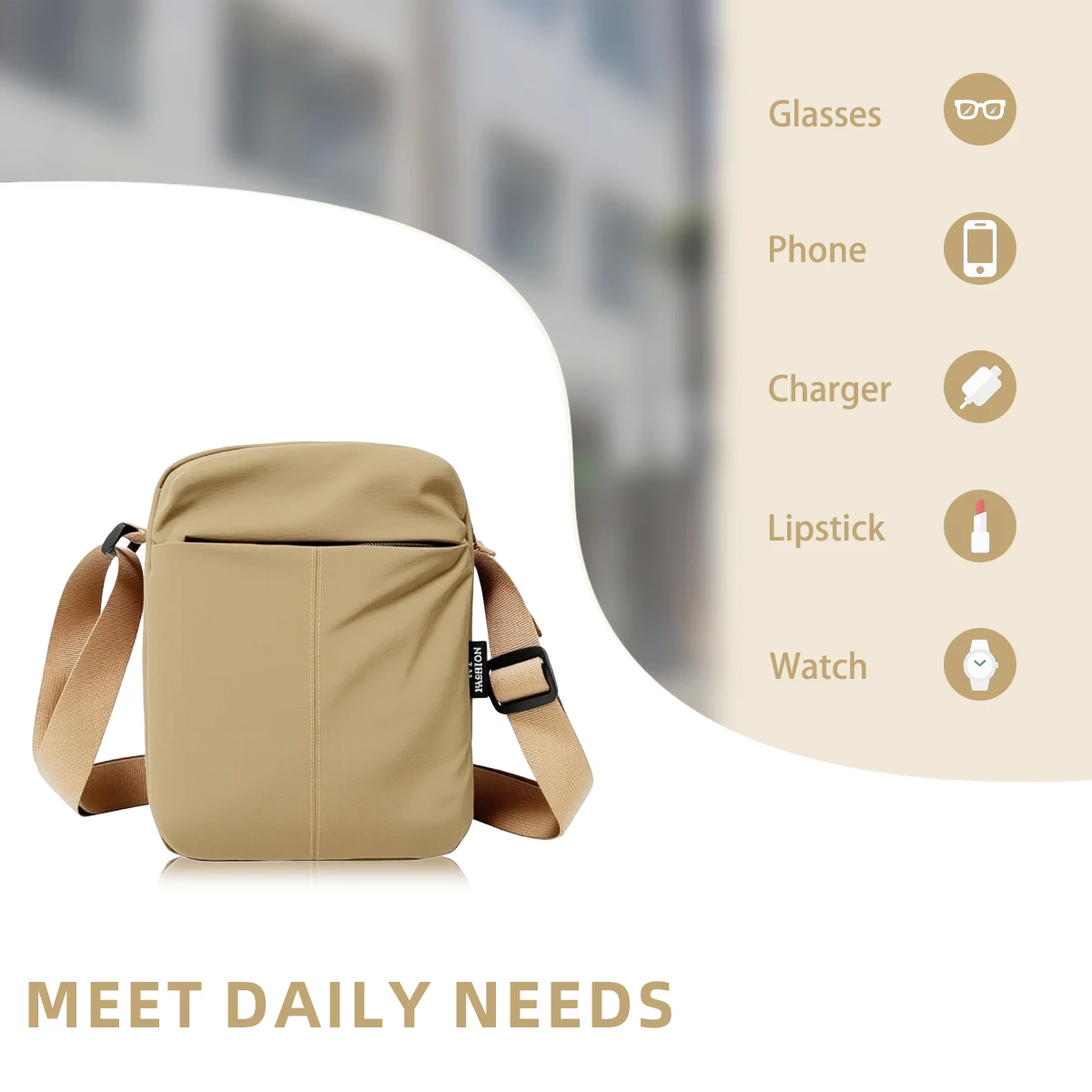 Lightweight Travel Crossbody Bag for Women 2025 New Fashion High-Looking Large Capacity Versatile Casual Shoulder Bag for Students Shopping, Cycling and Hiking