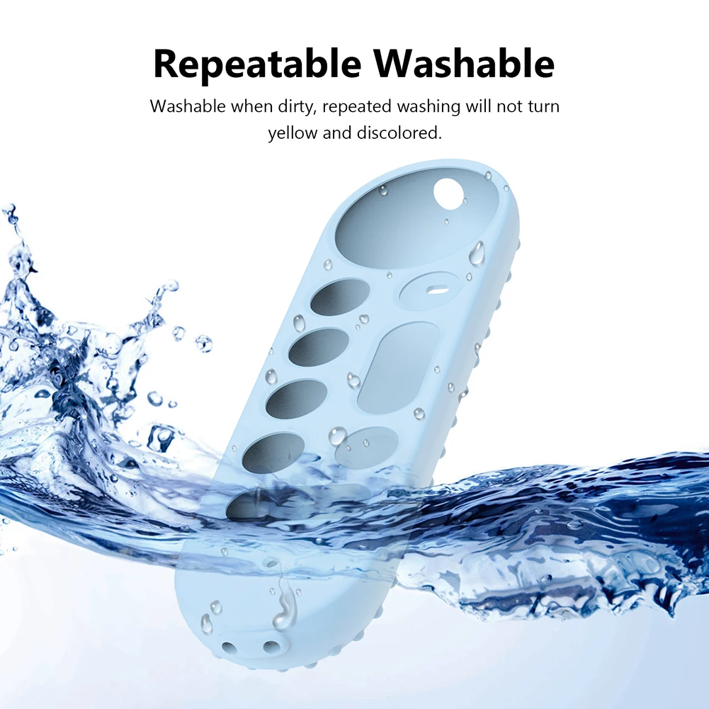 Silicone Remote Case Anti-Slip Protective Controller Sleeve Skin Shockproof Remote Cover for Google TV Streamer 4K Voice
