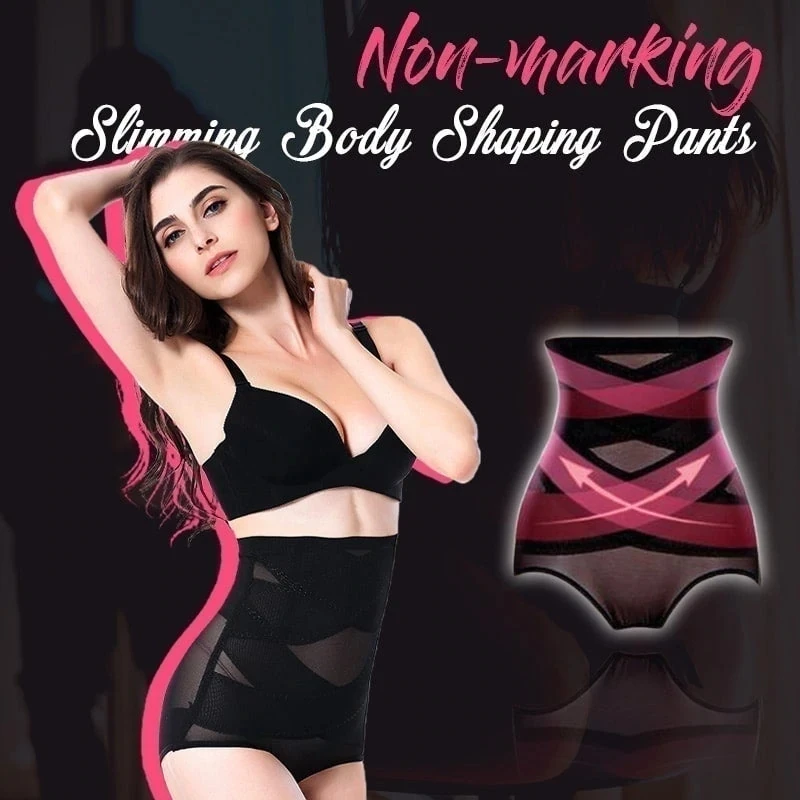 Non-marking Slimming Body Shaping Pants Cross Compression Abs Women High  Waist Panties Knickers Tummy Control Corset Girdle - AliExpress