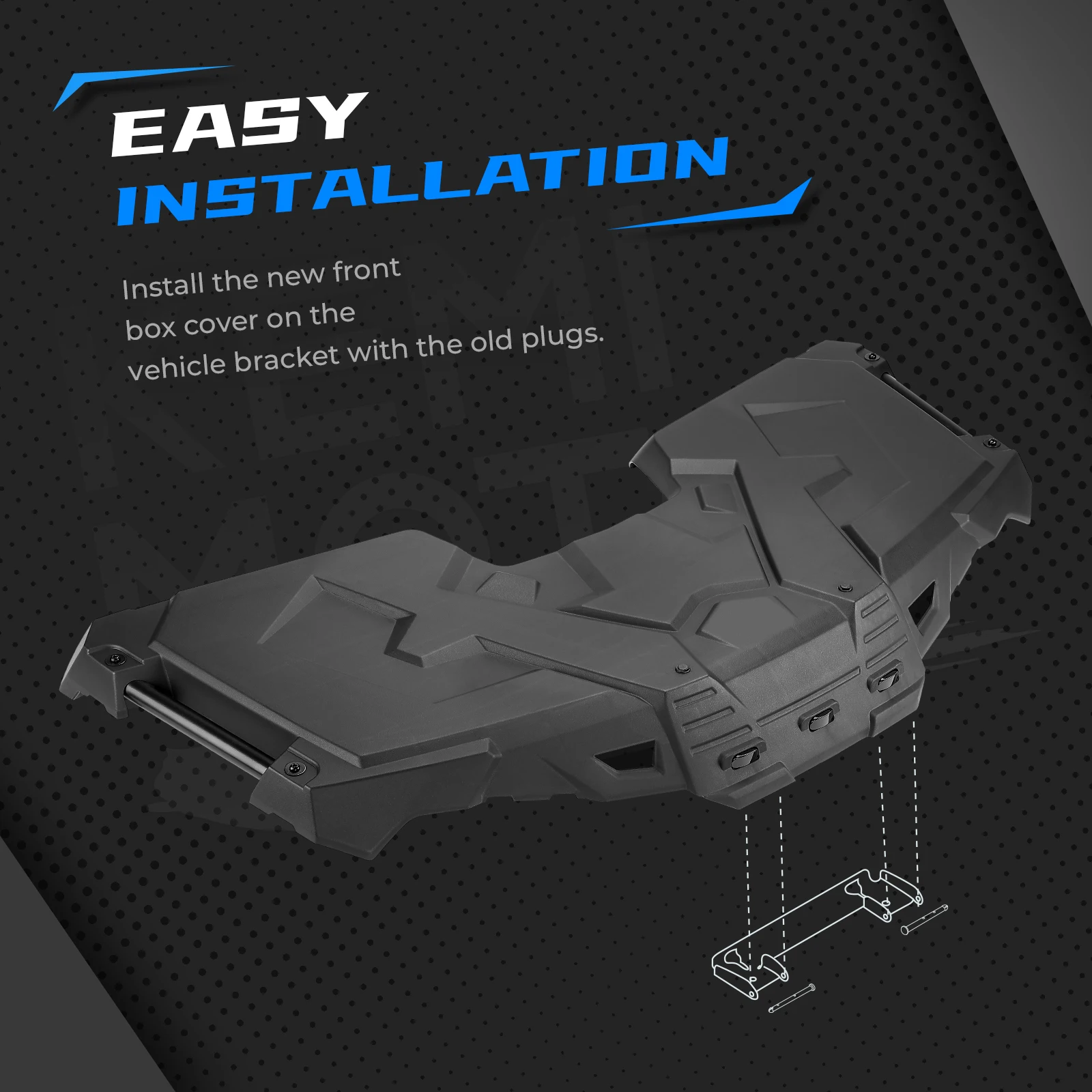 KEMIMOTO ATV Front Rack Storage #2636440-070 Compatible with