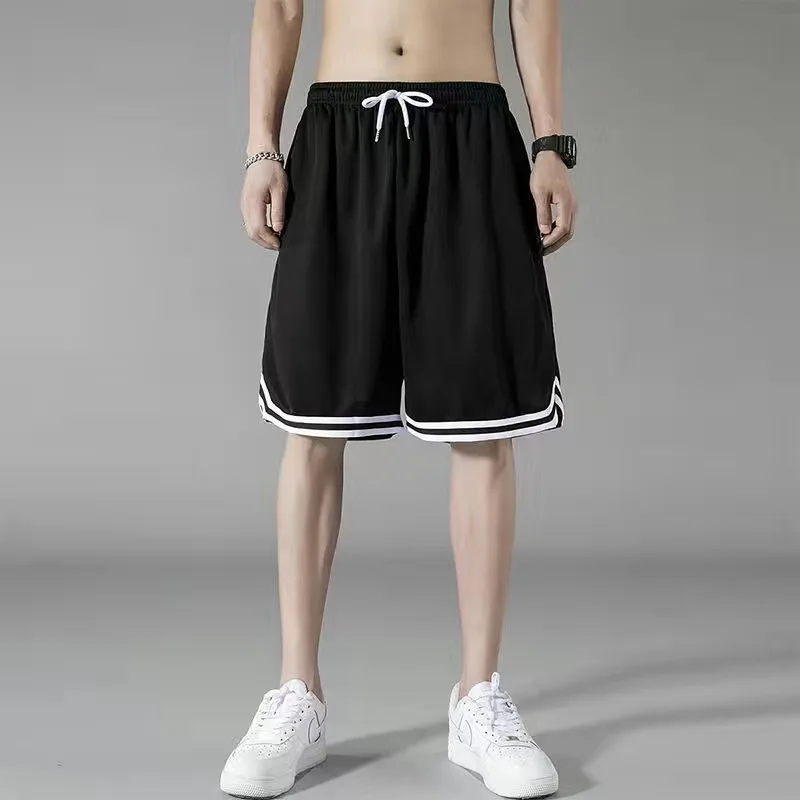 Summer Men's Home Handsome Casual Sports Fashion Oversized Loose Fitting Basketball Running Sports Fitness Capris