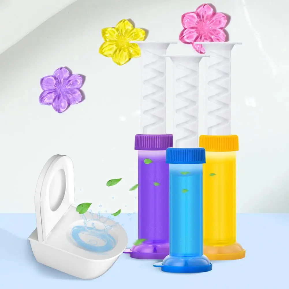 11 Count Toilet Gel Toilet Gel Stamps 48ml 11 Count 6 Scents Stain Odor Removal Flower Shape Air Freshener for Bathrooms Flower