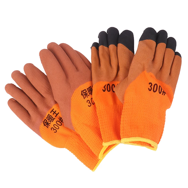 1 Pair Padded And Thickened Warm Protective Gloves Non-slip Wear-resistant Gardening Labor Gloves 3