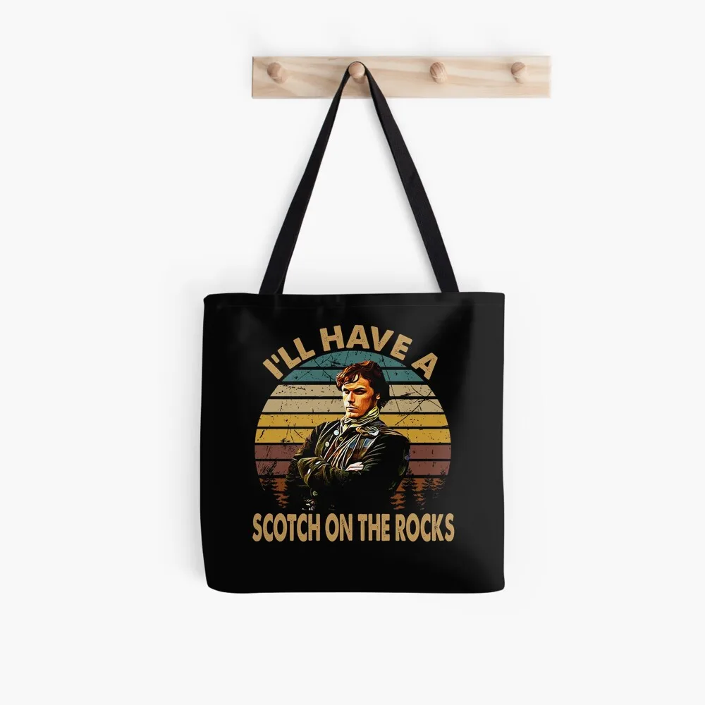 Women Shopper bag Outlander couple Printed Bag Harajuku Shopping Canvas Shopper Bag girl handbag Tote Shoulder Lady Bag