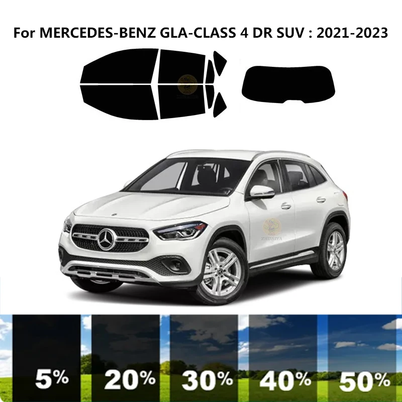 

Precut nanoceramics car UV Window Tint Kit Automotive Window Film For MERCEDES-BENZ GLA-CLASS 4 DR SUV 2021-2023
