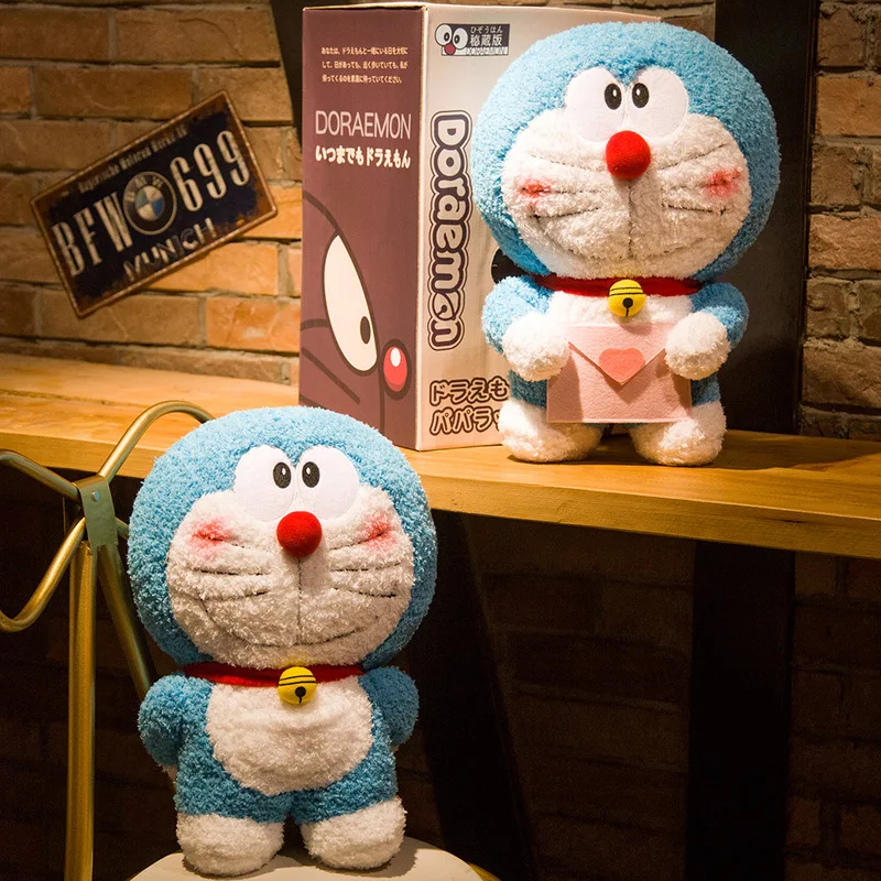 

Hot Anime 40cm Stand By Me Doraemon Plush Toy High Quality Lovely Cat Doll Soft Stuffed Animal Pillow Lover Gifts For Girls