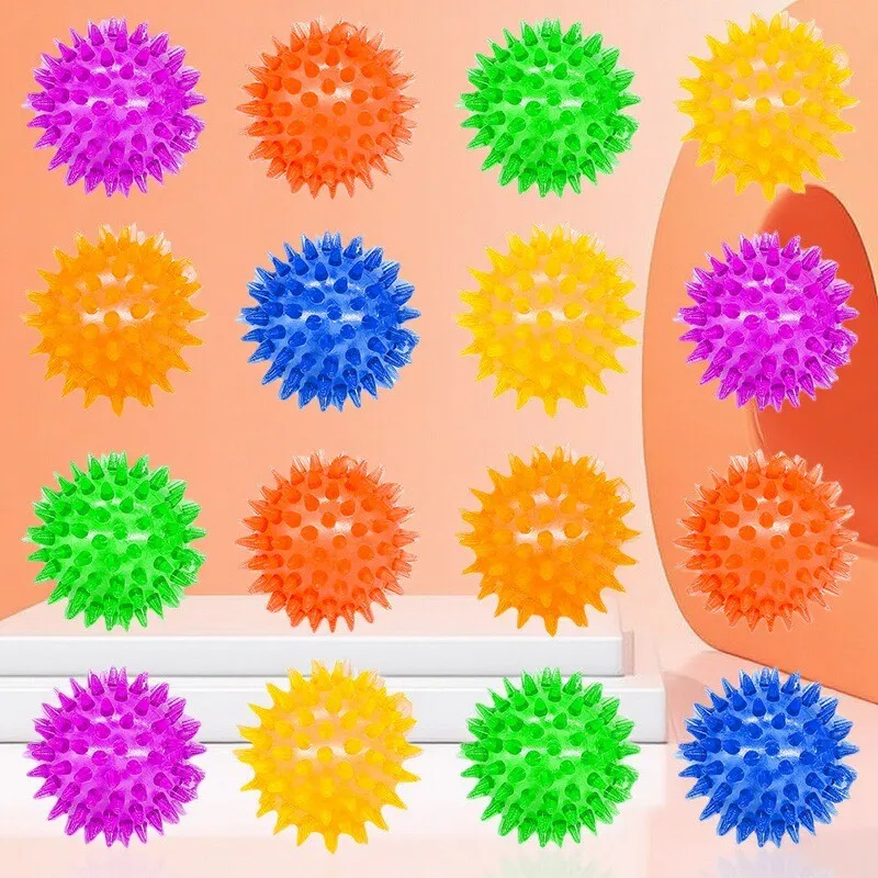 5 stücke Massage Grat Ball Farbe Springen Ball Drücken Hund Zähne Schleifen Spielzeug Stressabbau Igel Ball Release Stressabbau – Detail 4