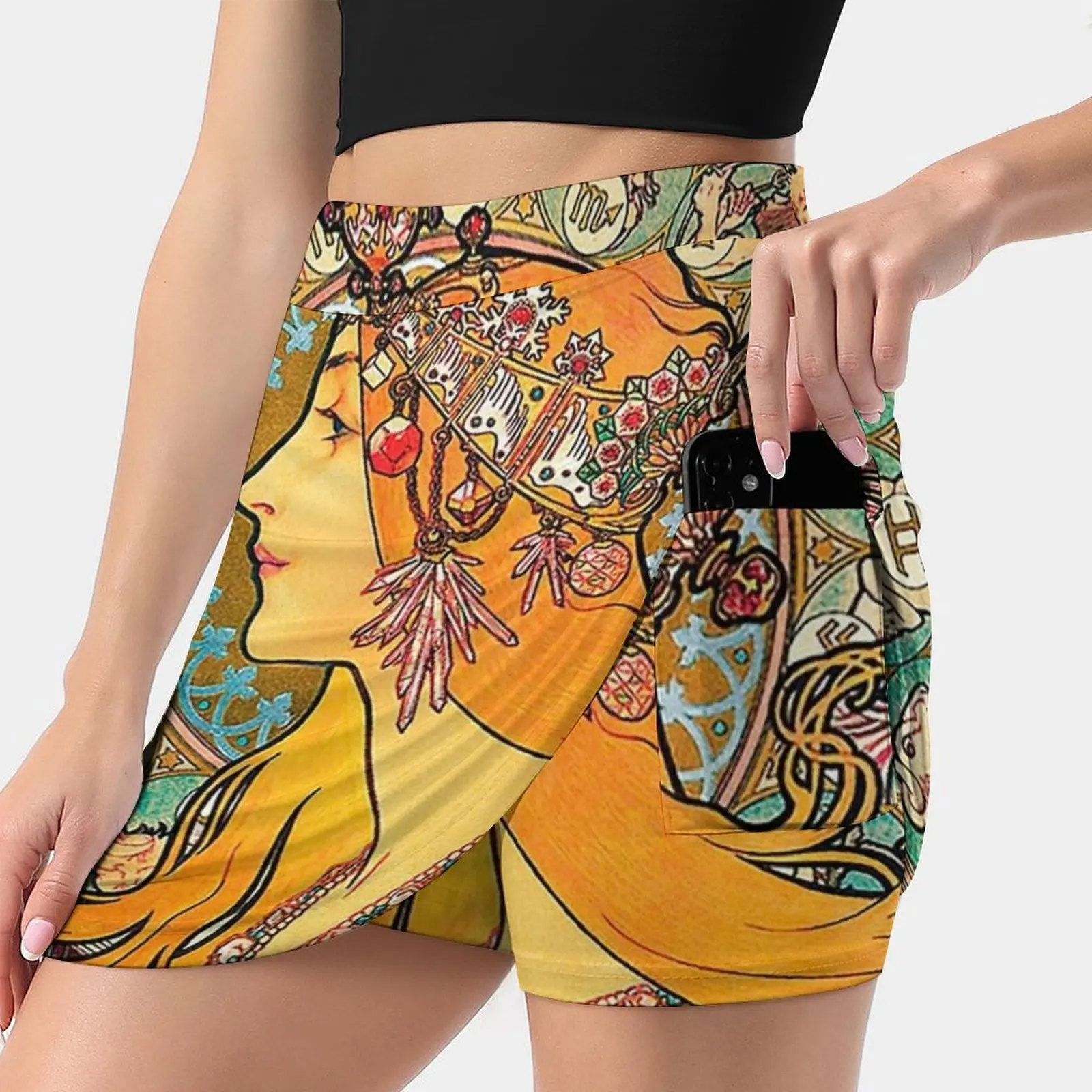

Hd. Zodiac ( Second Version ) , By Alphonse Mucha ( 1896 ) Women's skirt Mini Skirts A Line Skirt With Hide Pocket Zodiac Mucha
