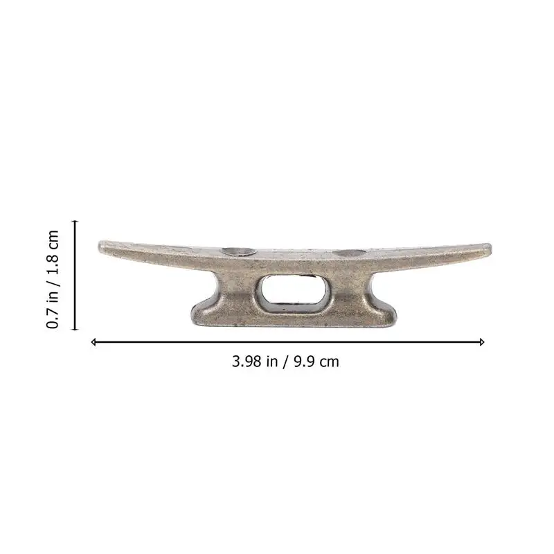 2pcs Zinc Alloy Open Base Light Weight Boat Mooring Accessories Boat Dock Cleats Marine Dock Cleat