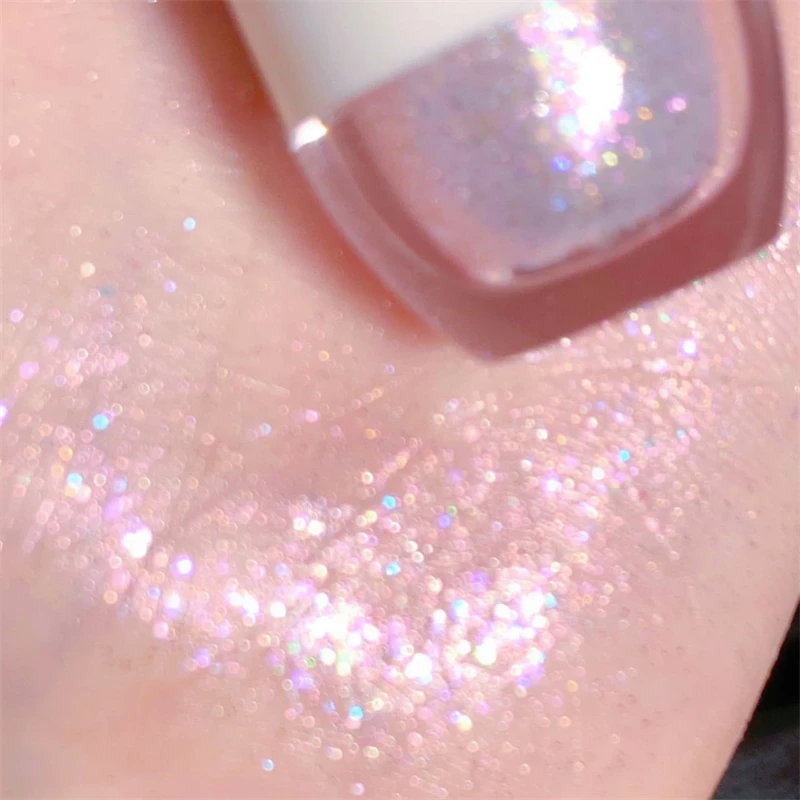 Dikalu Bear Bowling Ball Super Glittery Teardrop Liquid Eyeshadow Silky Pearl Shimmer Long Lasting and Smudge Proof Eye Makeup