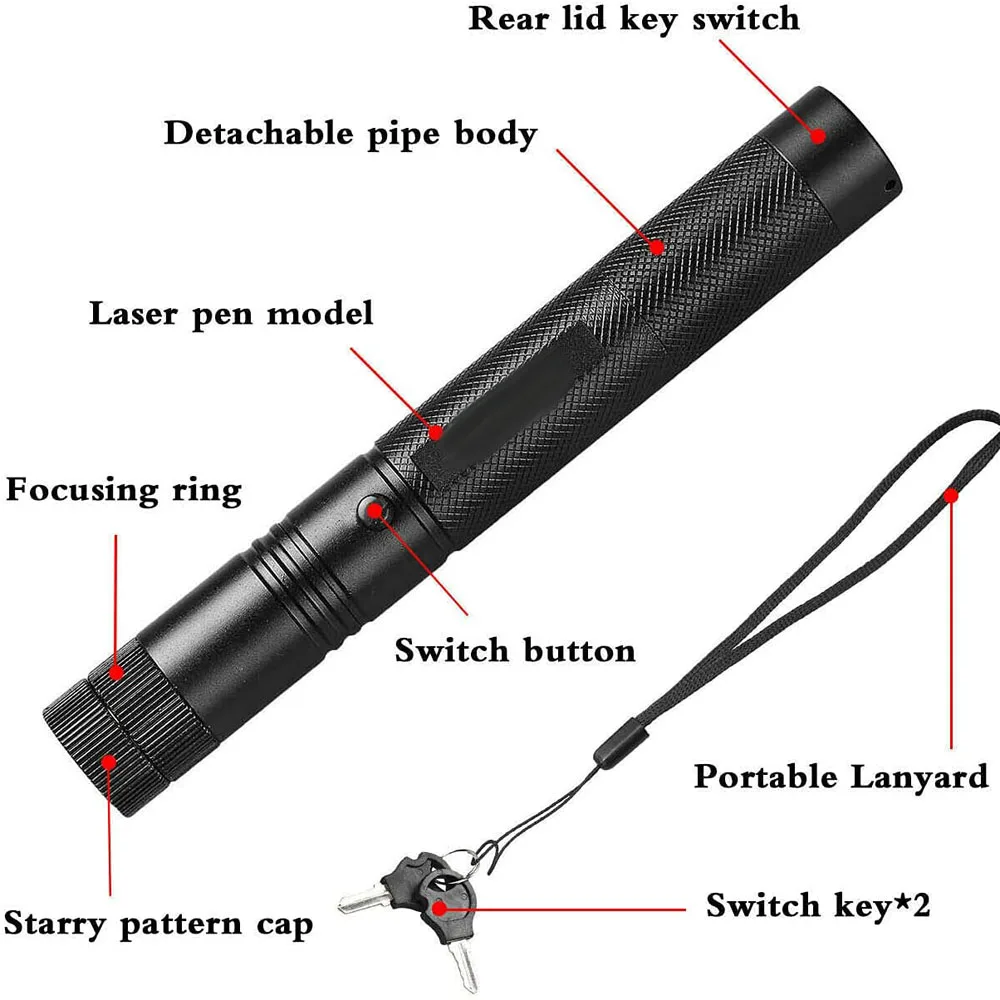 Laser Pointer Mini 2 in 1 Cat Keychain