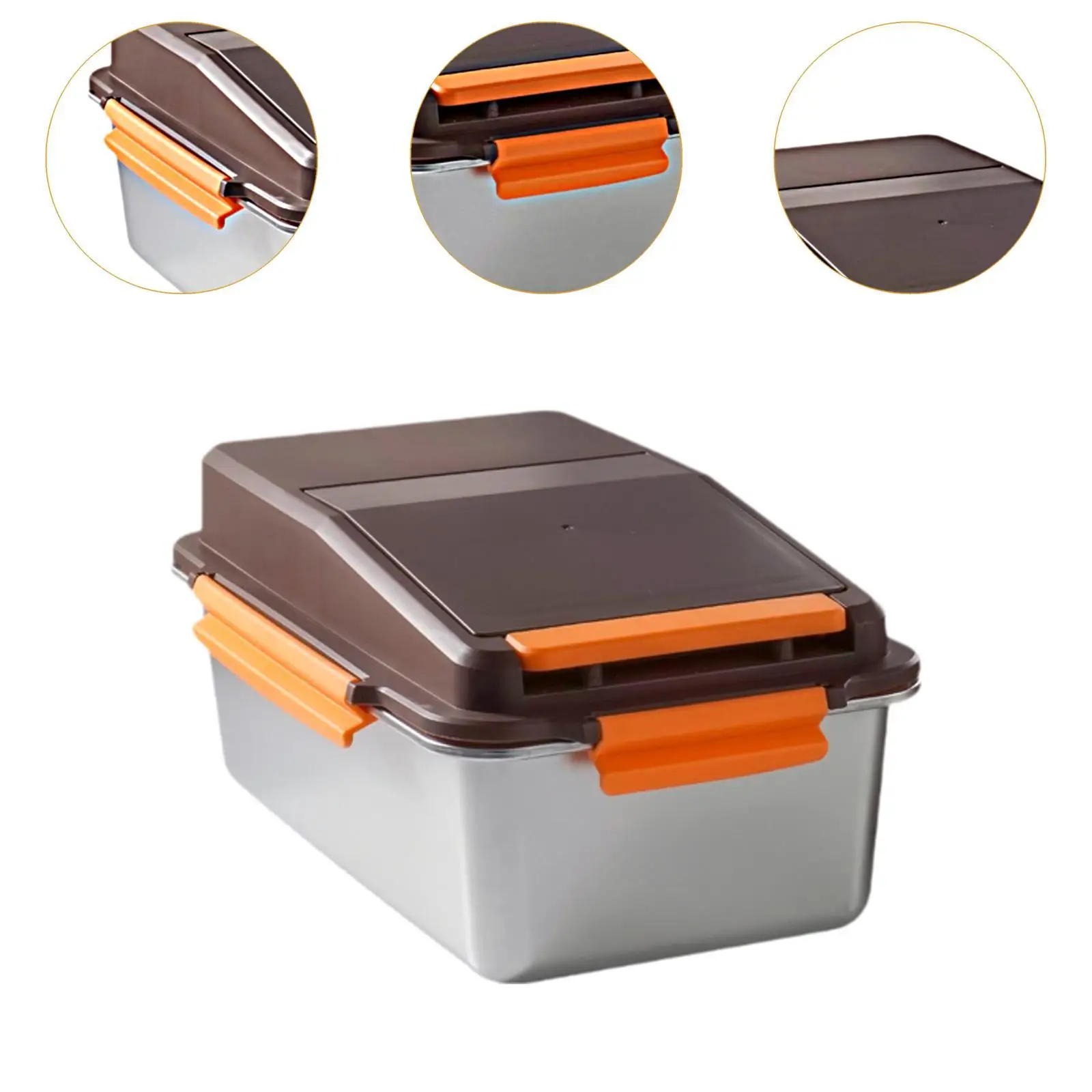 Pet Food Container Household Rice Grain Bucket Stainless Steel Airtight Cereal Pet Food Container Household Rice Grain Bucket Stainless Steel Airtight Cereal