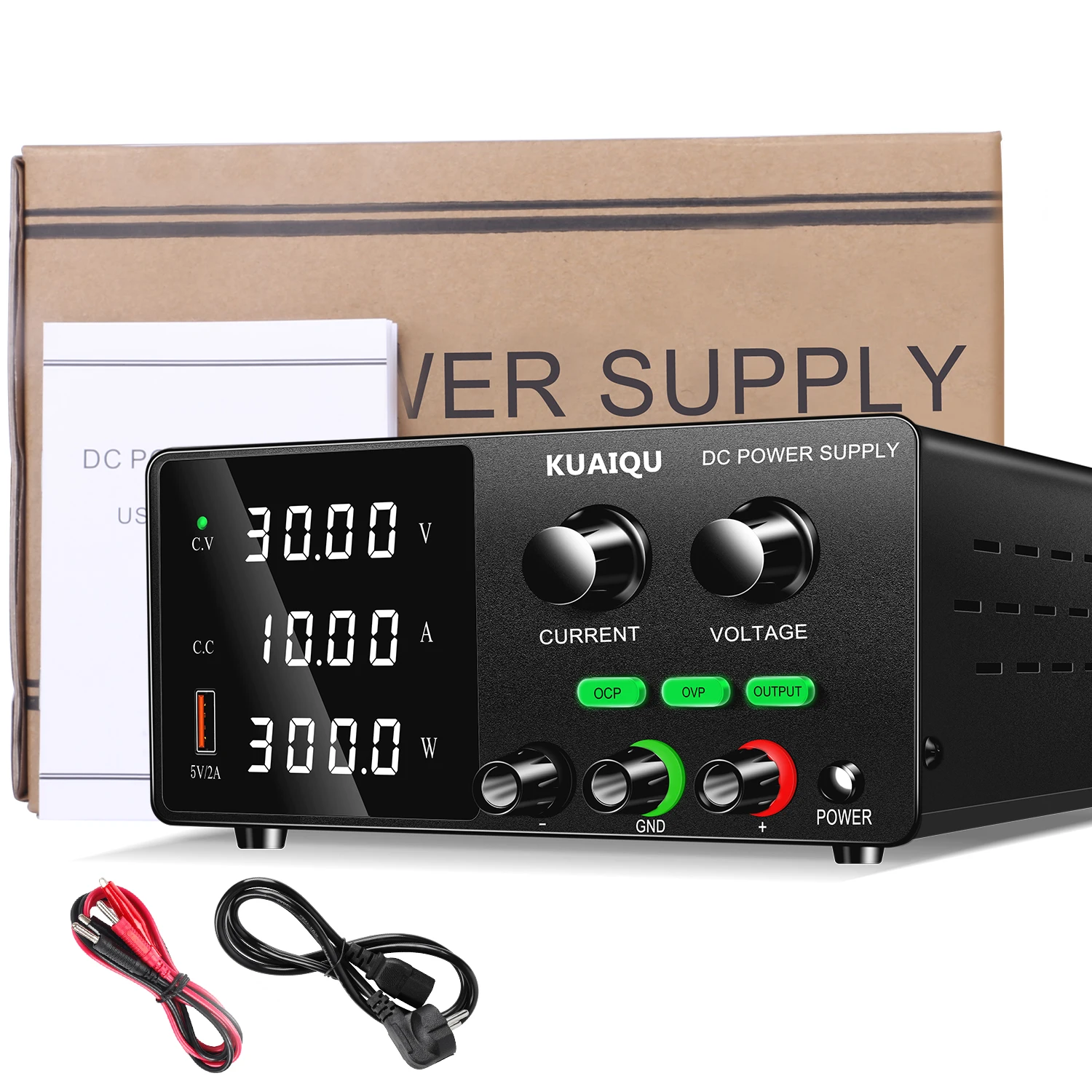 30V 10A 300W 랩 벤치 DC 전원 공급 장치 OCP OVP 출력 전압 안정기 0-60V 0-160V 조절 가능 스위칭 소스 휴대폰 수리