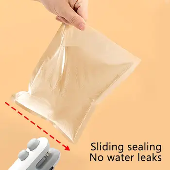 Mini Sealing Machine Portable Magnetic Mini Bag Sealer with Cutter Rechargeable Snacks Food Vacuum Heat Sealing Machine Resealer 4