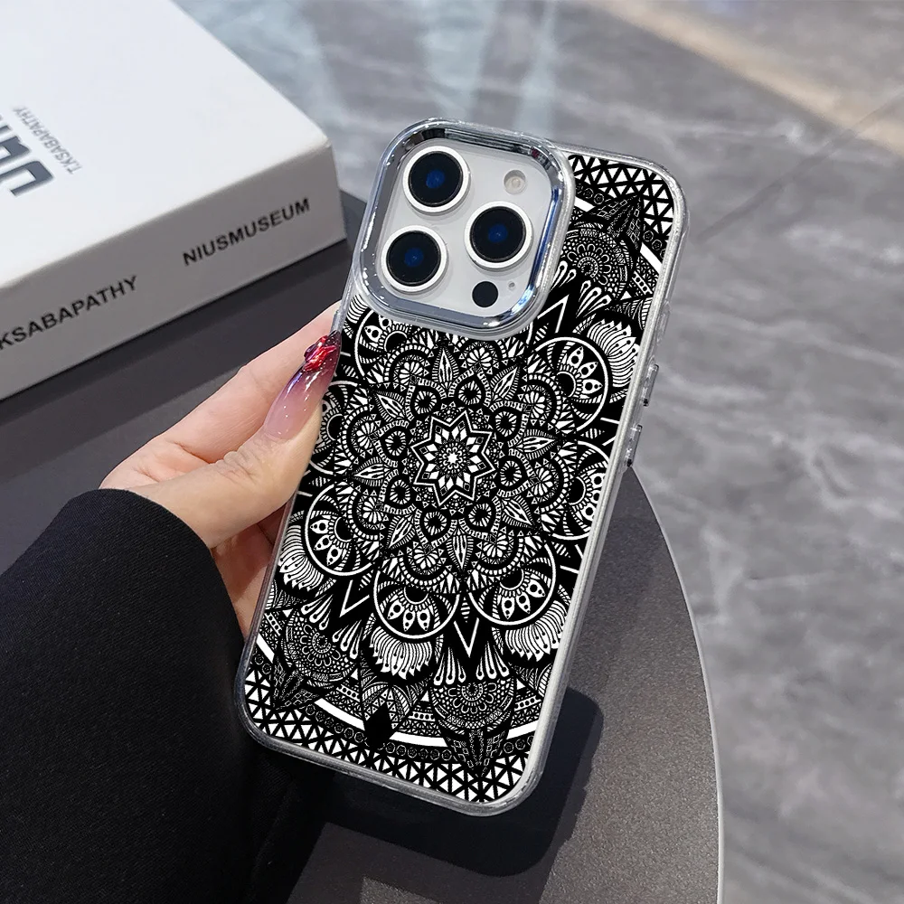 Persian Carpet Floral Pattern Transparent Soft Silicone Phone Case