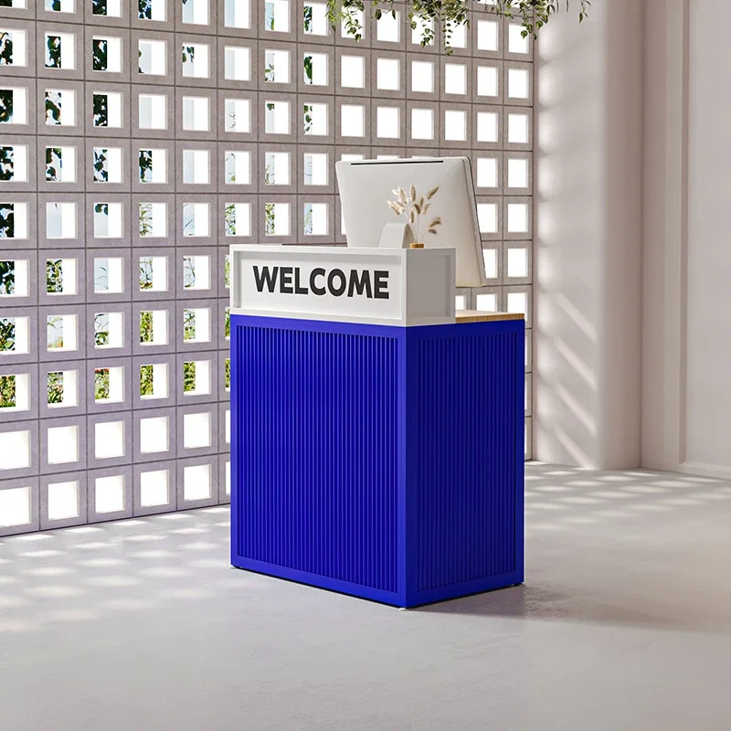 Modern Simple Reception Desks Italian Minimalism Design Podium Counter Storage Beauty Salon Office Furniture Ontvangstbalie FYRD