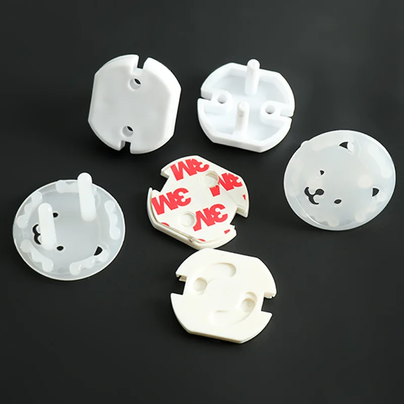 10pcs Bear EU Power Socket Electrical Outlet Baby Kids Child Safety Guard Protection Anti Electric Shock Plugs Protector Cover