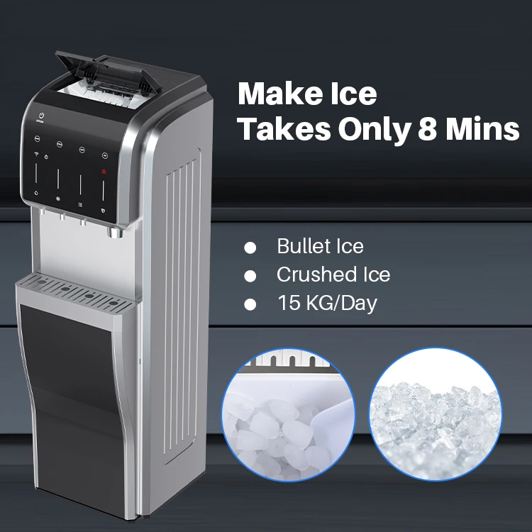 Wholesale  APP Control Bottom Loading Suction Tube 5-IN-1 Smart Hot Cold Home Temperature Ice Maker Water Dispenser 6