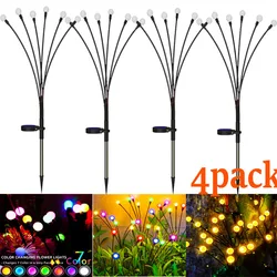 12-Pack Outdoor Waterproof Starburst LED Solar Lights for Garden and Pathway Décor (4pack)