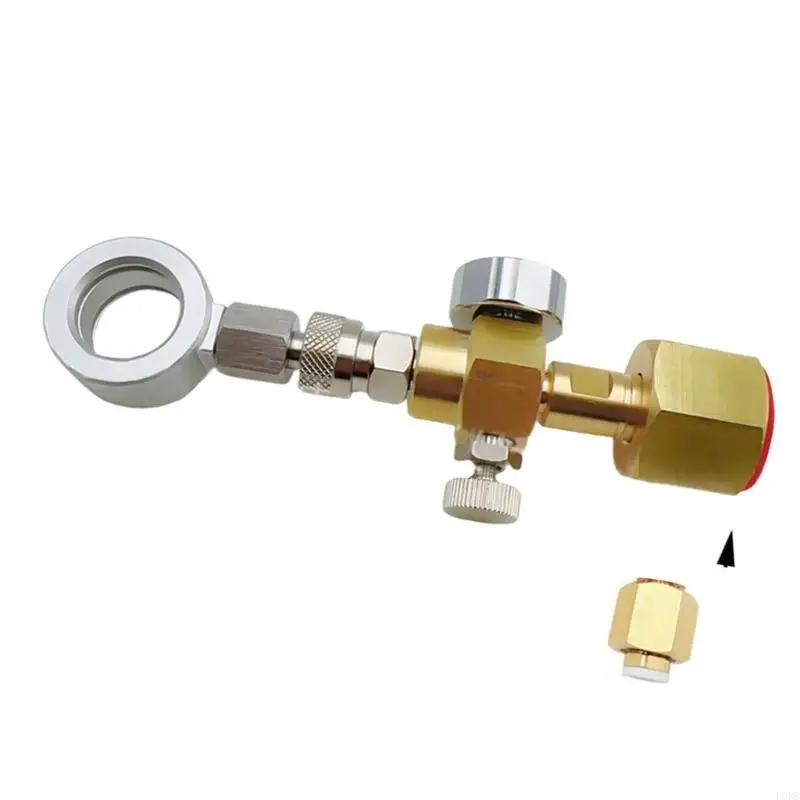 CO2 Cartridges Adapter CO2 Inflation Connector Quick Releasing Adapter Bottle Refill for Kitchen or Outdoor