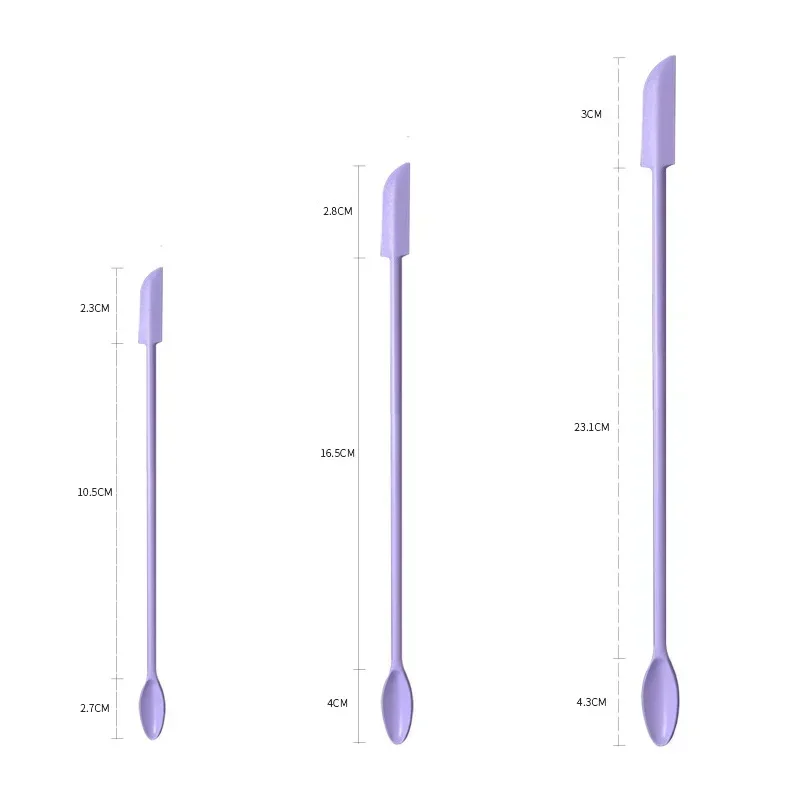 2 in 1 실리콘 스쿱 스크래퍼 세트 화장품 리퀴드 파운데이션 페이스 크림 스푼 스크래핑 페이스 스킨케어 도구 도매