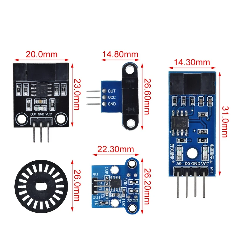 Photoelektrisches Strahlgeschwindigkeitssensormodul 3,3 V-5 V Schlitz-Optokoppler Tacho-Generator-Zähler für Arduino/51/AVR/PIC Diy Kit – Detail 7