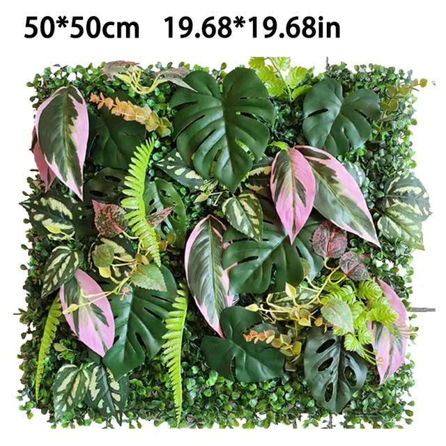 Mesterséges Növényi Fű Fali Panel 19.68*19.68In Sárga Nyár Fa Milánó Teknős Hátsó Levél Esküvői Beltéri És Kültéri Dekoráció - Image 6